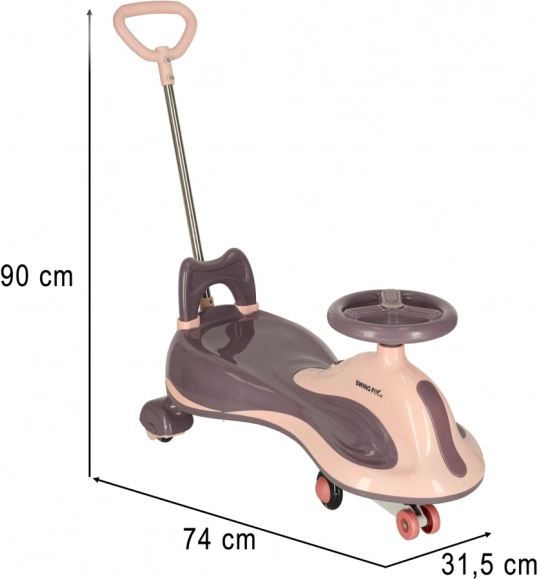 Zwaartekracht loopfiets Swing FIX S2 met handvat