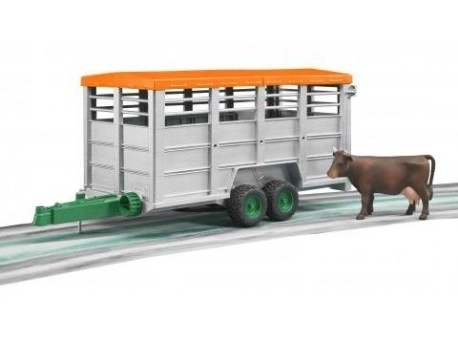 Bruder Dierentransportwagen met koeienfiguur