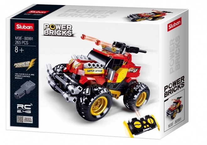 Sluban Power Bricks RC off-road rood met afstandsbediening