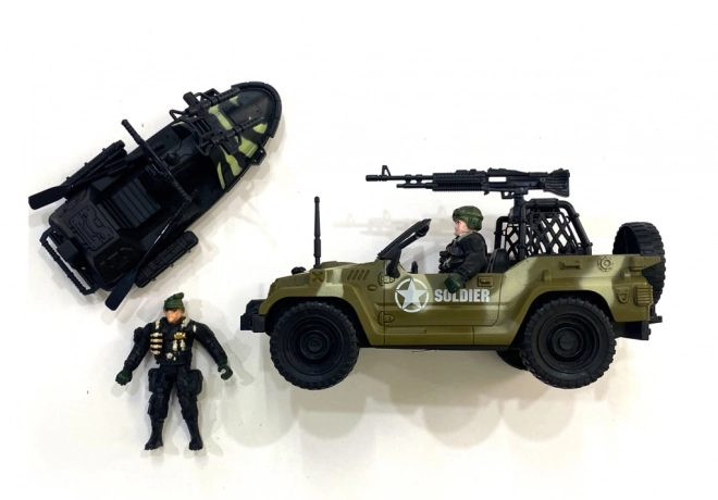 Militaire set met poppetjes