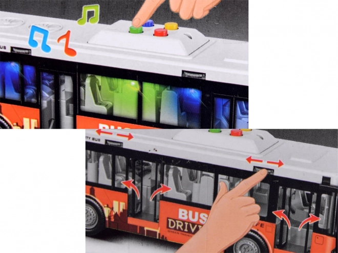 Grote bus met geluiden en lichten