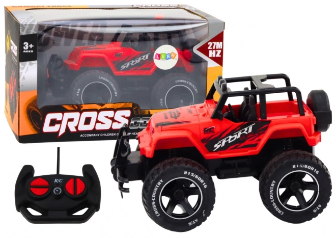 Raceauto op afstandsbediening 1:18 rood