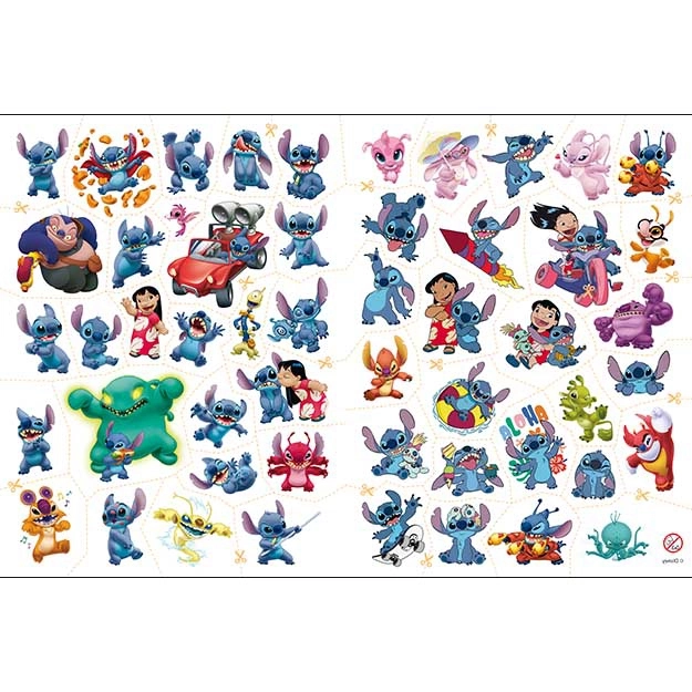 Kleurboek met tatoeages Lilo & Stitch