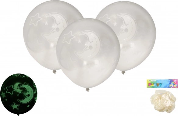 Ballonnen 30 cm – set van 6 stuks, lichtgevend in het donker