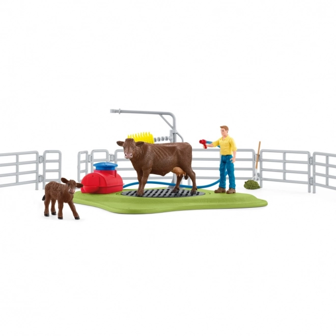 Wasstation voor koeien Schleich FARM WORLD