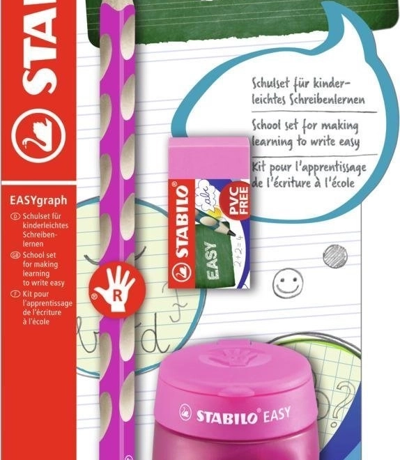 Stabilo Easygraph schoolsset voor rechtshandigen roze