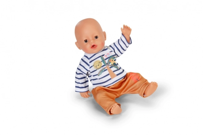 BABY born kleding voor poppen 43 cm met palmmotief