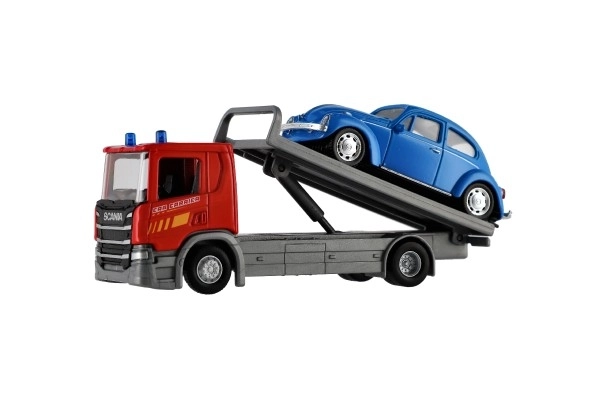 Welly Scania P320 sleepwagen en auto