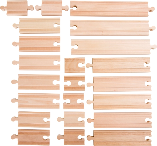 Robuuste houten rails