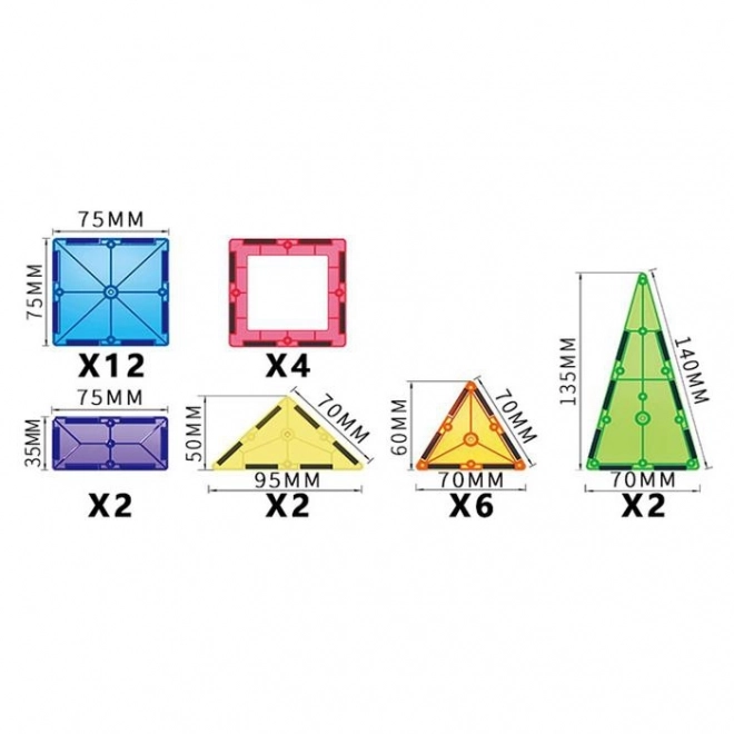 Magnetische bouwstenen Montessori WOOPIE