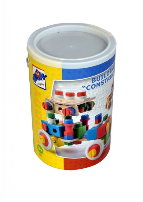 Constructor - Montage-bouwset in emmertje - 140 stuks