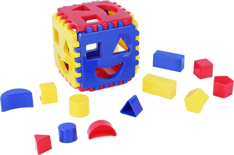 Leren door te spelen met kleurrijke vormen