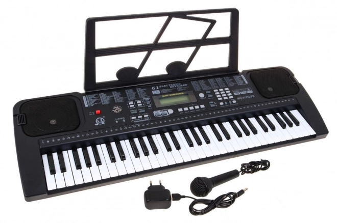 Toetsenbord met microfoon voor kinderen 5+ Metronoom USB MP3 Radio - Model nr. 6152