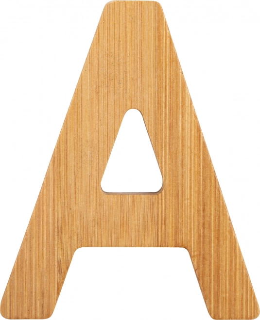 Small Foot bamboe letter A