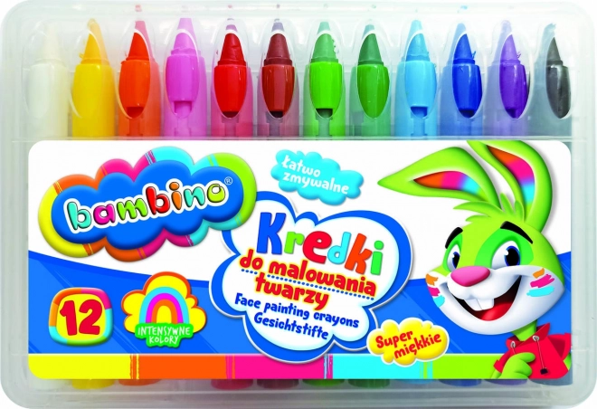 Gezichtsschilderstiften Bambino - 12 stuks