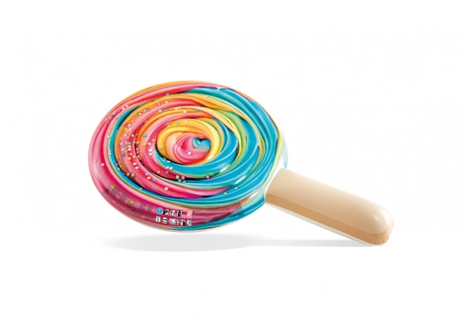 Opblaasbare regenboog lollie drijver