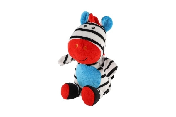 Pluche rammelaar Zebra voor baby's