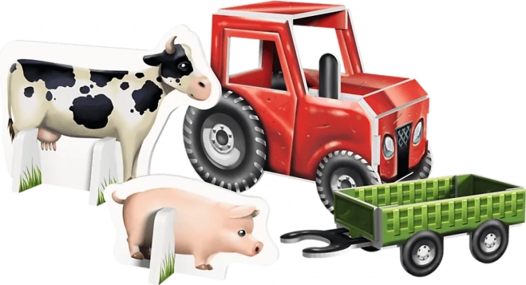 Papieren figuren voor boerderijverhalen