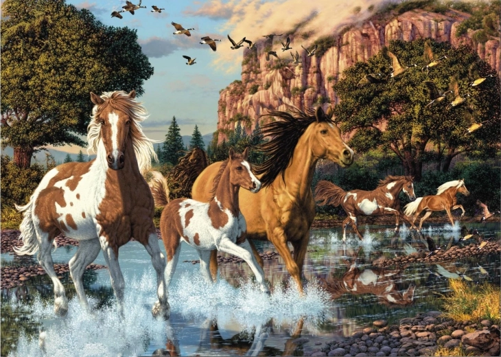 Puzzel Verborgen Paarden 1000 stukjes – Secret Collection