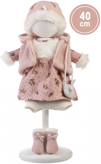 Realistische pop Lucia 40 cm met zacht stoffen lichaam