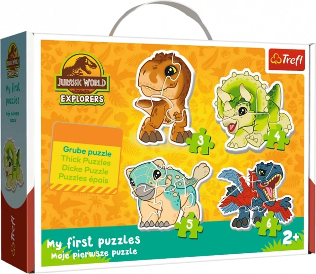Puzzel voor de allerkleinsten – schattige dinosaurussen JURASSIC WORLD Trefl