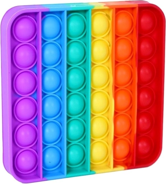 Anti-stress siliconen bord met 28 bubbels – Vierkant