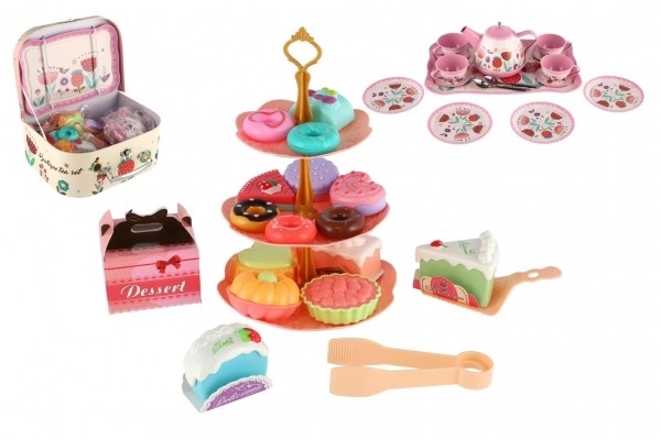 Theeservies set voor kinderen in koffer