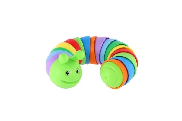Antistress flexibele rups 17cm
