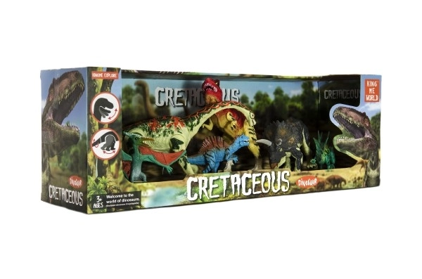 Set van bewegende dinosaurussen 6 stuks