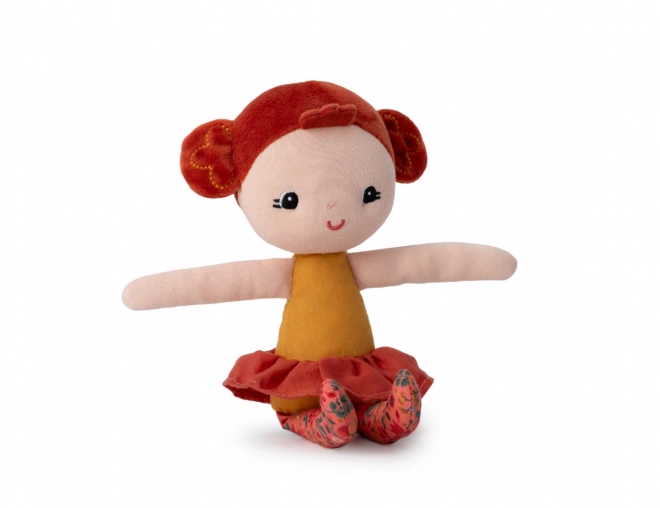 Handtas in de vorm van een bloem met pop Adele van Lilliputiens