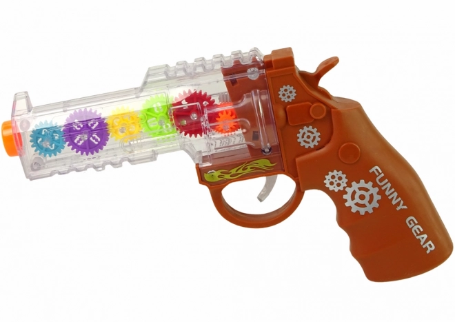 Speelgoedpistool met Licht- en Geluidseffecten Bruin