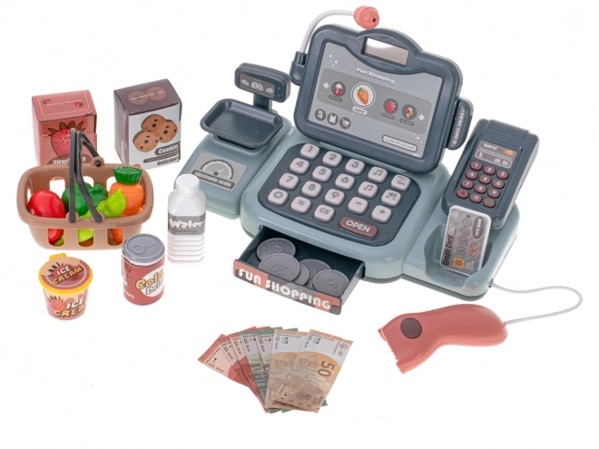 Interactieve kassa voor kinderen met accessoires