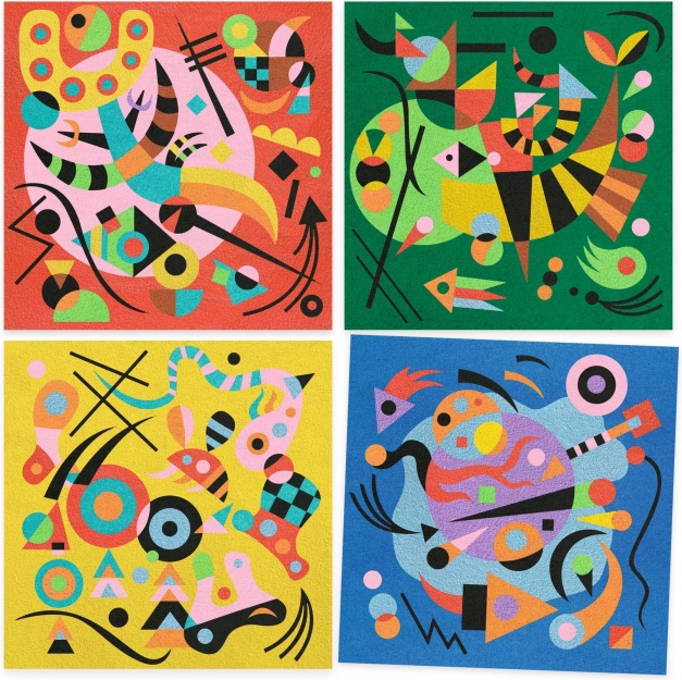 Creatieve set geïnspireerd door Wassily Kandinsky