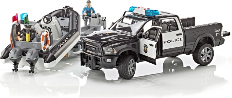 Realistische functies van de politie pick-up