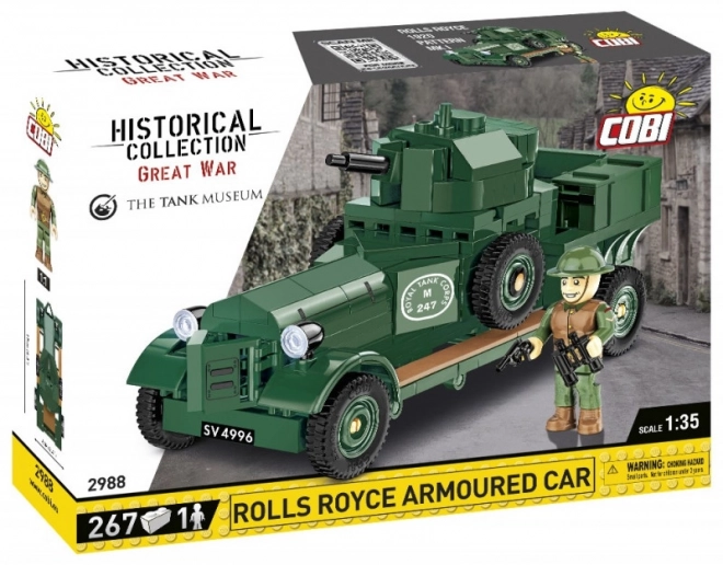 Blokken Historische Collectie Rolls-Royce Gepantserd Voertuig 1920 Model Mk I