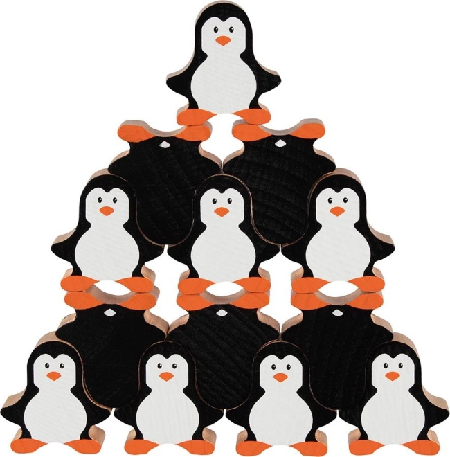 Schattige houten pinguïns