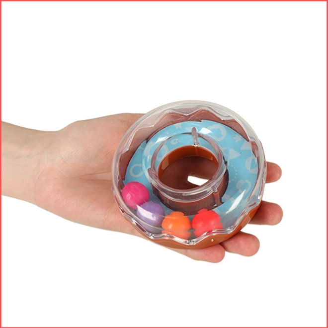 Transparante ring met kralen