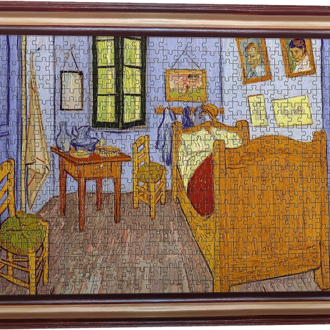 Artistieke puzzel in lijst Slaapkamer in Arles 500 stukjes