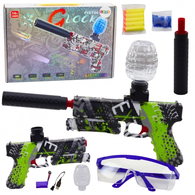 Pistool voor gelballetjes en foamdarts 2v1