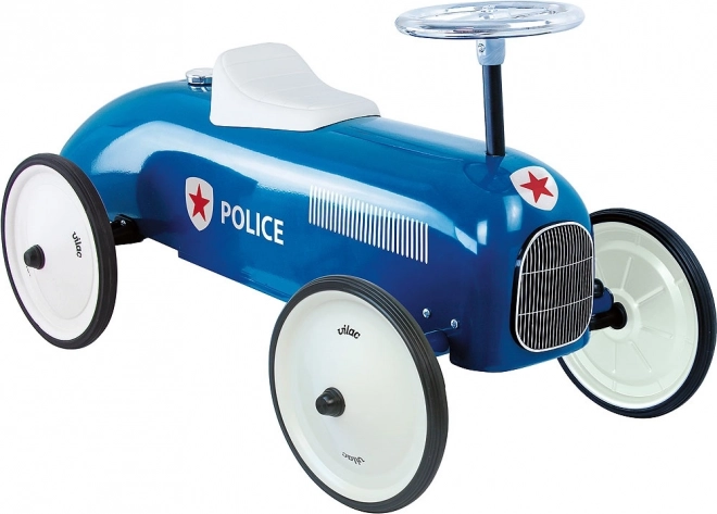 Vilac Vintage metalen loopauto in politiewagen-stijl