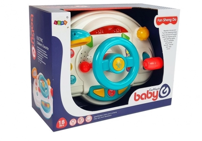 Interactief geluidssignaal licht voor kinderauto stuurwiel
