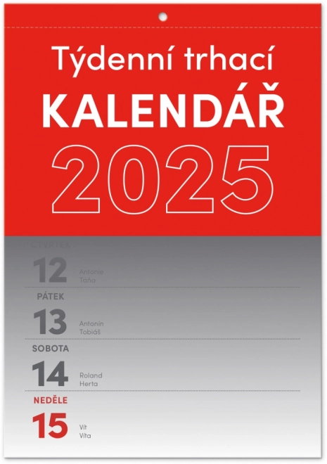 NOTIQUE Muurkalender Afscheurweek 2025, A5