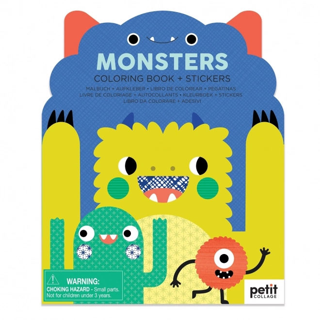 Petit Collage Kleurboek met Sticker Monsters