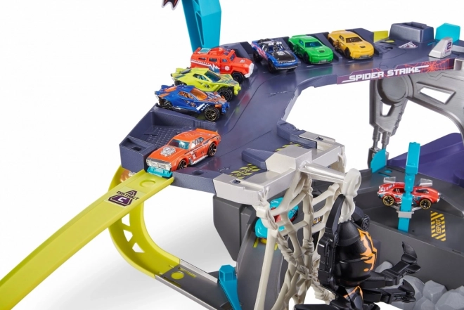 Autoracebaan Spider aanval ingesteld