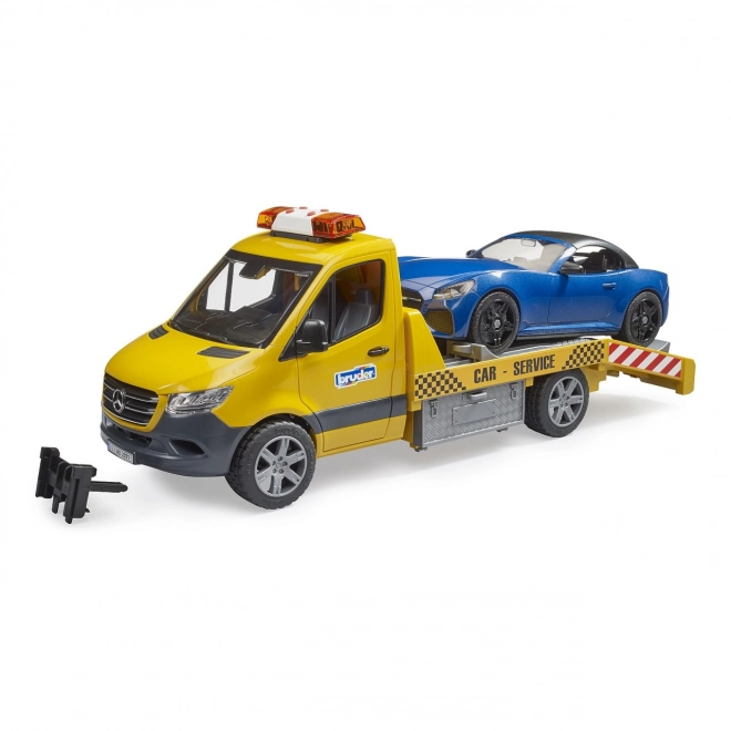 Bruder Takelwagen MB Sprinter met sportwagen