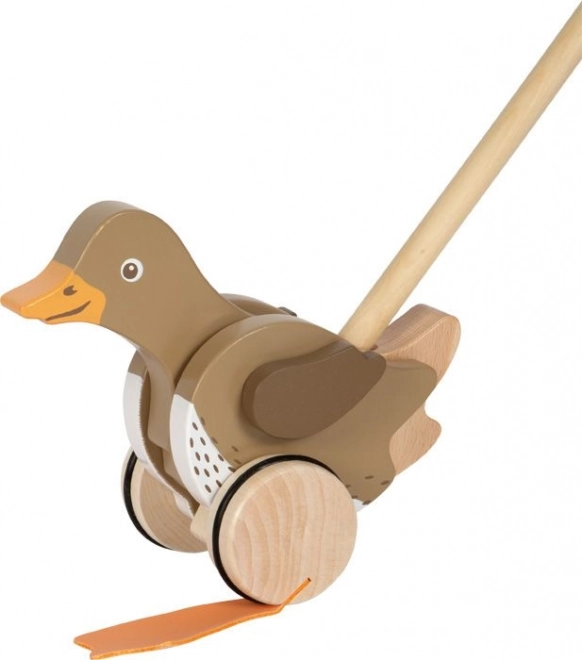 Small Foot houten duw-eend op stok