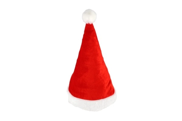 Kerstmuts kinderstof diameter 25 cm op kaart carnaval