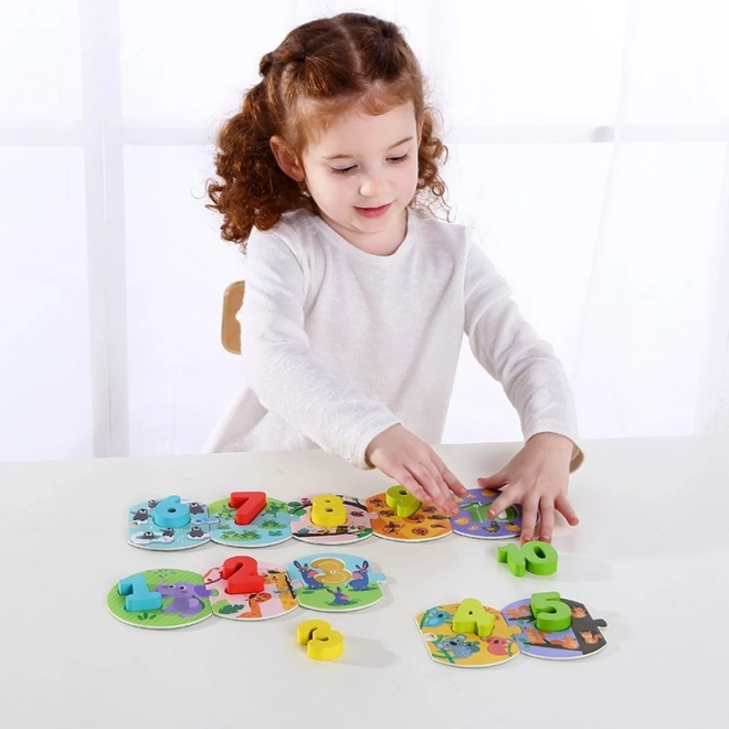 Educatieve puzzel Montessori Tooky Toy