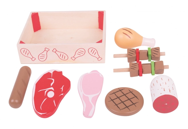 Bigjigs Toys Houten Vleeswaren in Doos