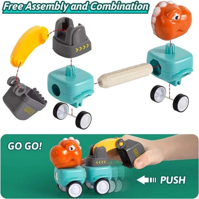 Woopie magnetische blokken dinosaurus constructieset